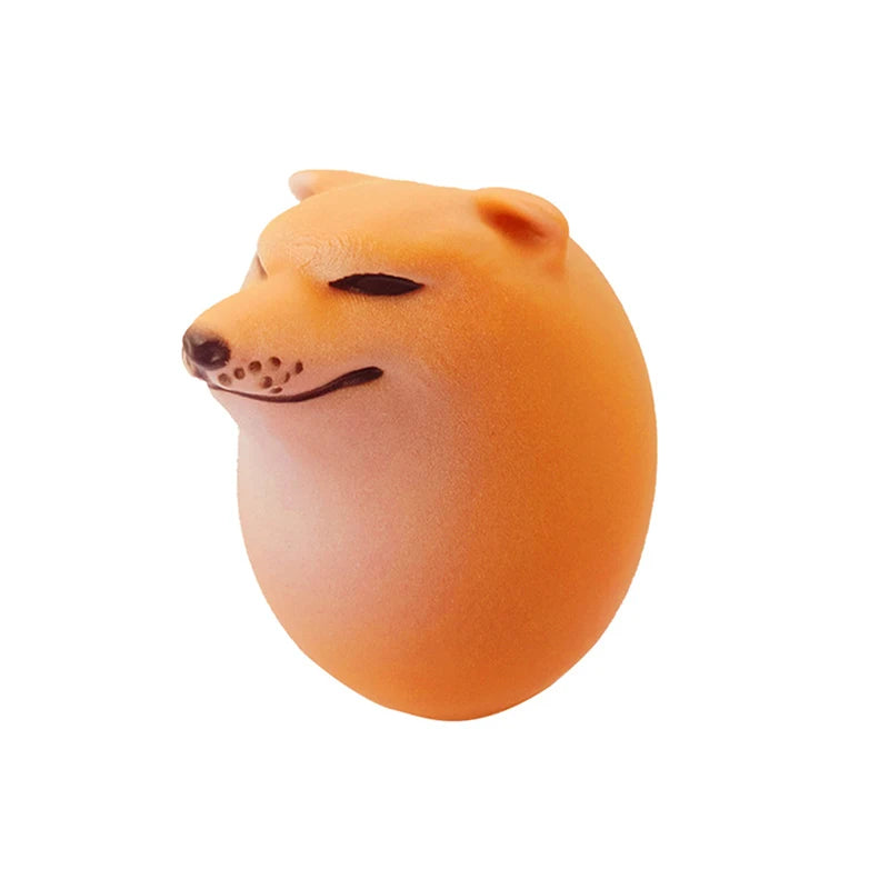 Creative Shiba Inu Realistic Eggs Shape PVC Desk Decor Dog Egg Qme