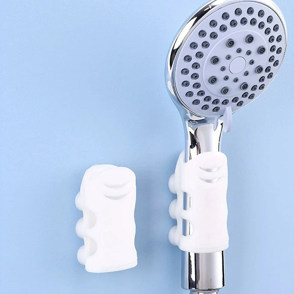Powerful shower head stand- Durable, removable wall suction cup stand for handheld shower head, lightweight bathroom accessories Qme
