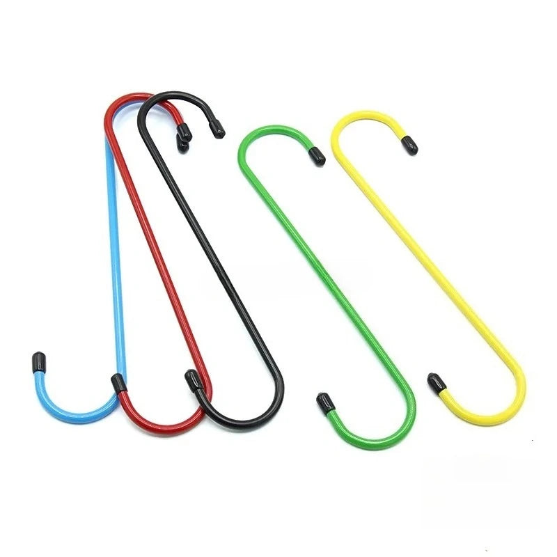 S-Shaped Brake Caliper Hanger Hooks with Rubber Tips - Universal Auto Tool for Brake Pad Replacement & Maintenance Qme