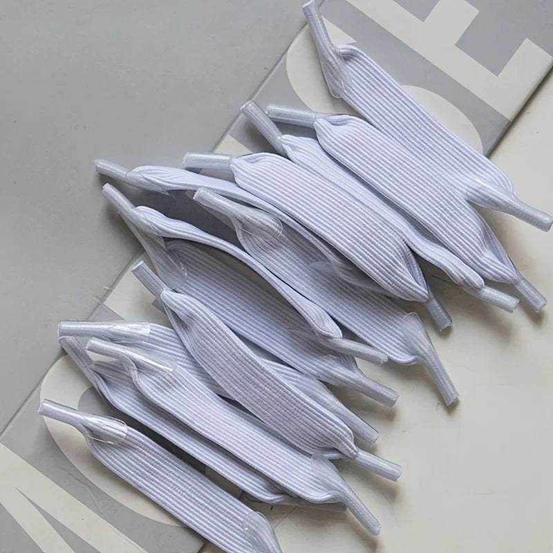 14 nylon knotless shoelaces with elastic shoelaces for children, adults, creative lazy people, no need to tie shoelaces Qme