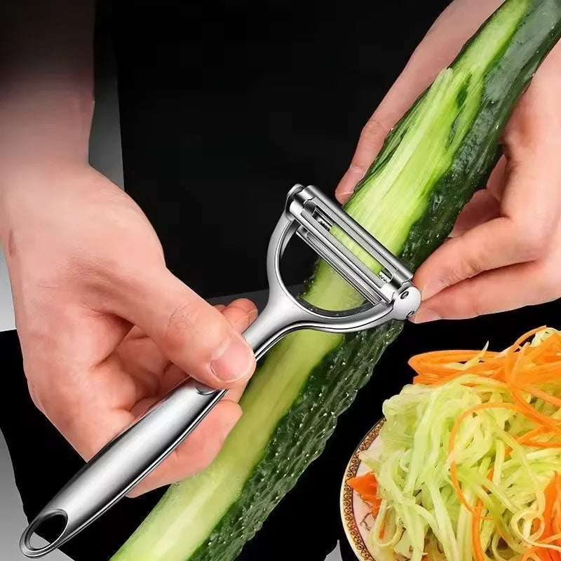 2in1 Stainless Steel Vegetable Peeler Potato Peeler Multi-function Carrot Grater Fruit Tools Kitchen Accessories Cuisine Pelador Qme
