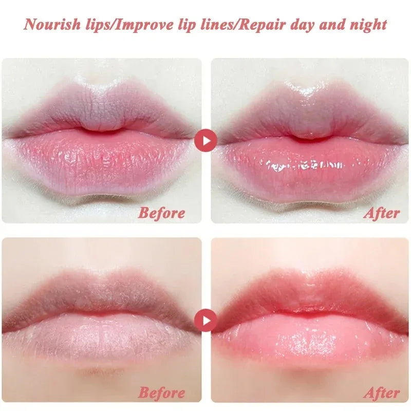 1PC Natural Honey Cherry Blossoms Lip Balm Waterproof Long-lasting Moisturizing Lipstick Anti-drying Hydration Lip Care Cosmetic Qme