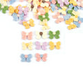 30pcs 19.5x14.5mm Macaron Color Mix Bow Embroidered Patch For Sewing Supplies DIY Clothes Appliques Handmade Bag Hat Decor c3778 Qme random mixed