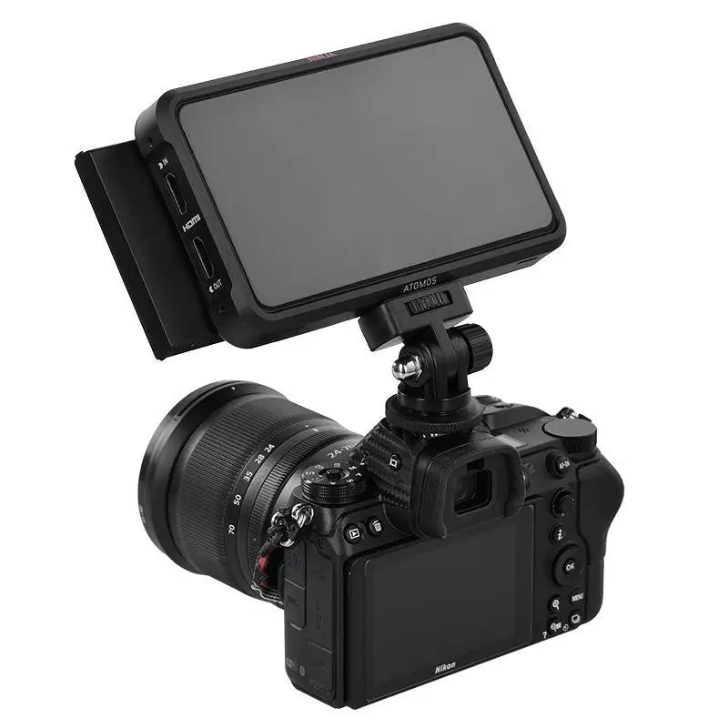 1 Monitor Flexible Tripod Adapter Phone Mount Camera Shoe Mobile Clip Qme