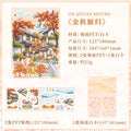 3 pcs Four Seasons Scenery PET Die Cut Sticker Pack Handmade Scrapbook Diary Stickers Decorative Aesthetic Stationery Supplies Qme B