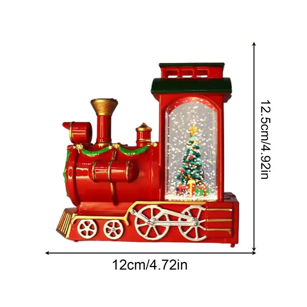 Christmas Snow Globe Lantern Vintage Train Lights Decorative Lanterns Qme 03 China Mainland