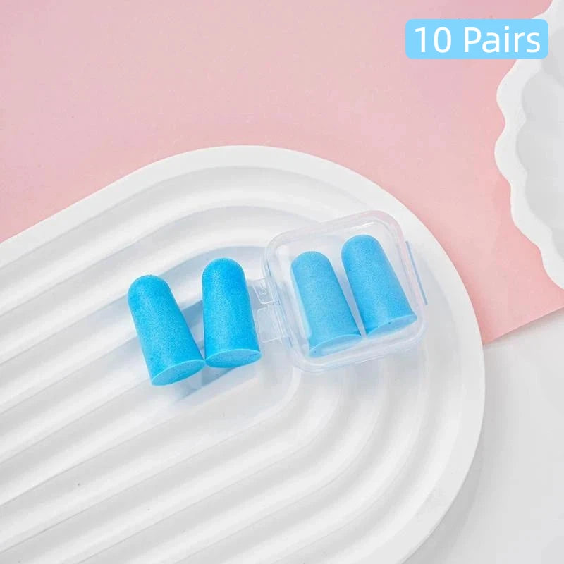 Soft Foam Earplugs 38dB Noise Cancelling 10 Pairs Multicolor Qme A21