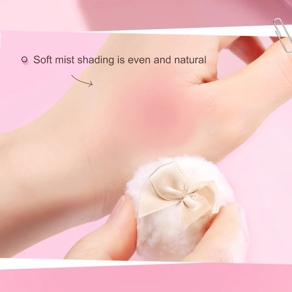 ROCK SWEET Mini Flocked Thumb Powder Puff Two Small Loose Setting Qme