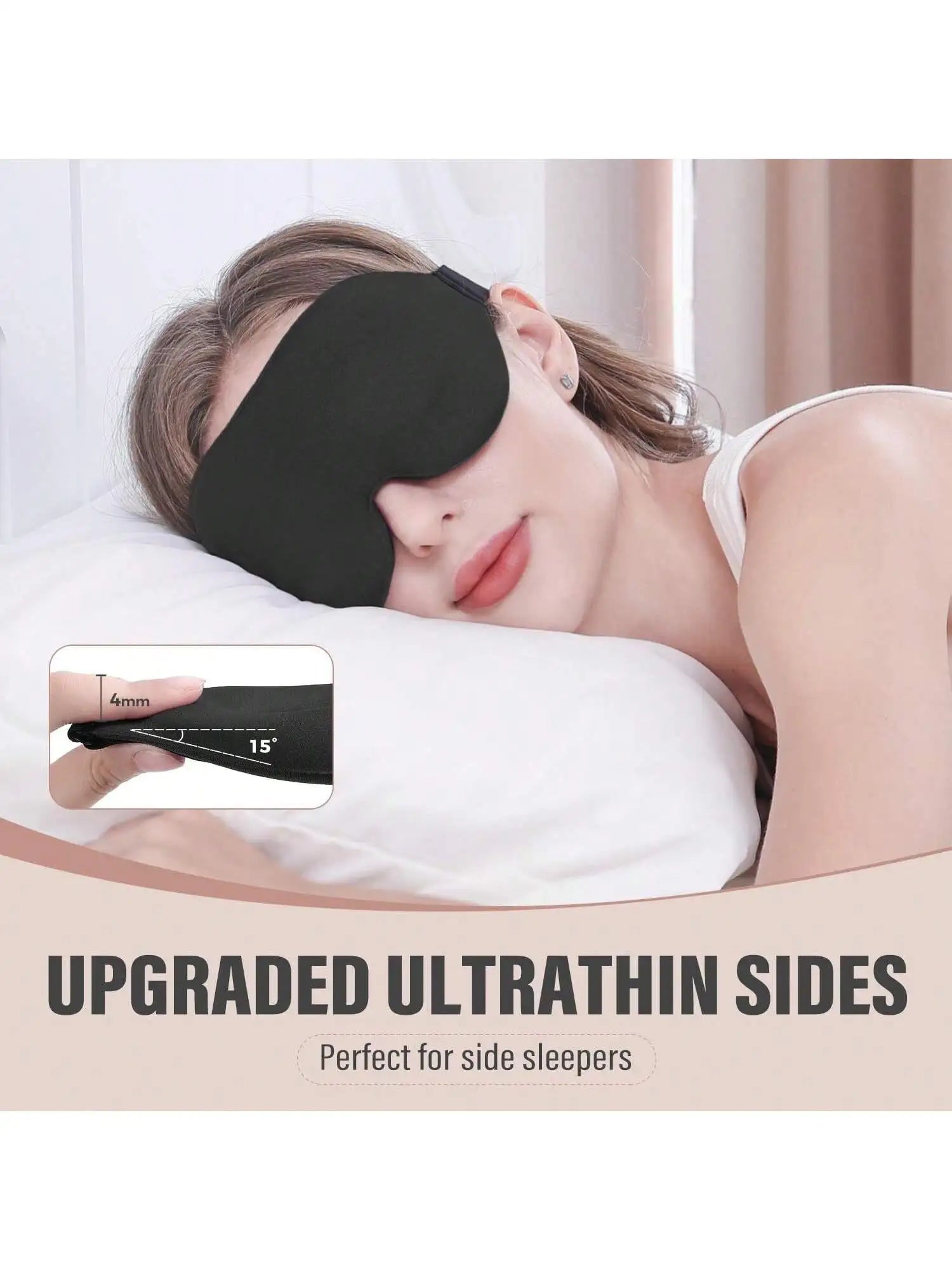 3D Sleep Mask Comes Ear Plugs Unisex Night Block Lights Soft Qme