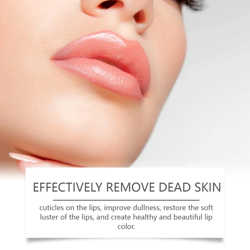 Lip Scrub Exfoliator Hyaluronic Acid Moisturizing Dead Skin Removal Fade Lip Lines Reduce Melanin Nourishing Chapped Lip Care Qme