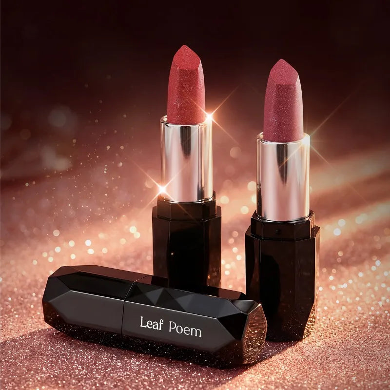 High-Pigment Metallic Lipstick Waterproof Long-Lasting Frosted Bronze with Gold Shimmer Moisturizing Matte Lip Gloss Cosmetics Qme