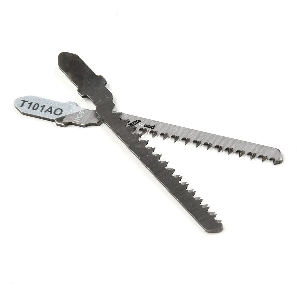 5Pcs T101AO T-Shank Jigsaw Blades 82mm High Carbon Steel Saw Blade Curve Cutting Tool For Wood/Plastic Cutting Accessories Qme