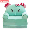 Cartoon Animals Plush Foldable Sofa Cover Foldable Children Sofa Cute Cartoon Lazy Sofa Pillowcase Without Liner Filler Qme A