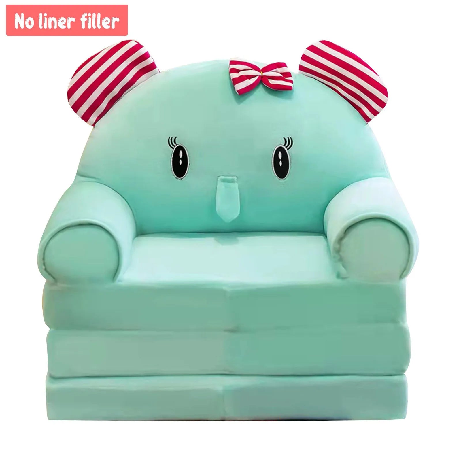 Cartoon Animals Plush Foldable Sofa Cover Foldable Children Sofa Cute Cartoon Lazy Sofa Pillowcase Without Liner Filler Qme A