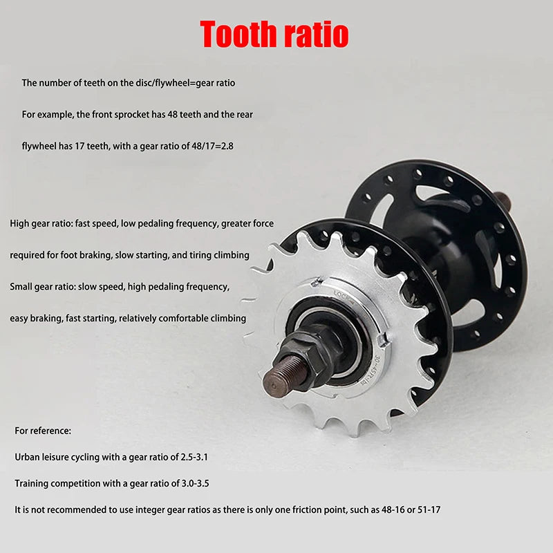 13T 14T 15T 16T 17T 18T Fixed Gear 1 Speed Bicycle Wheel Cogs Qme