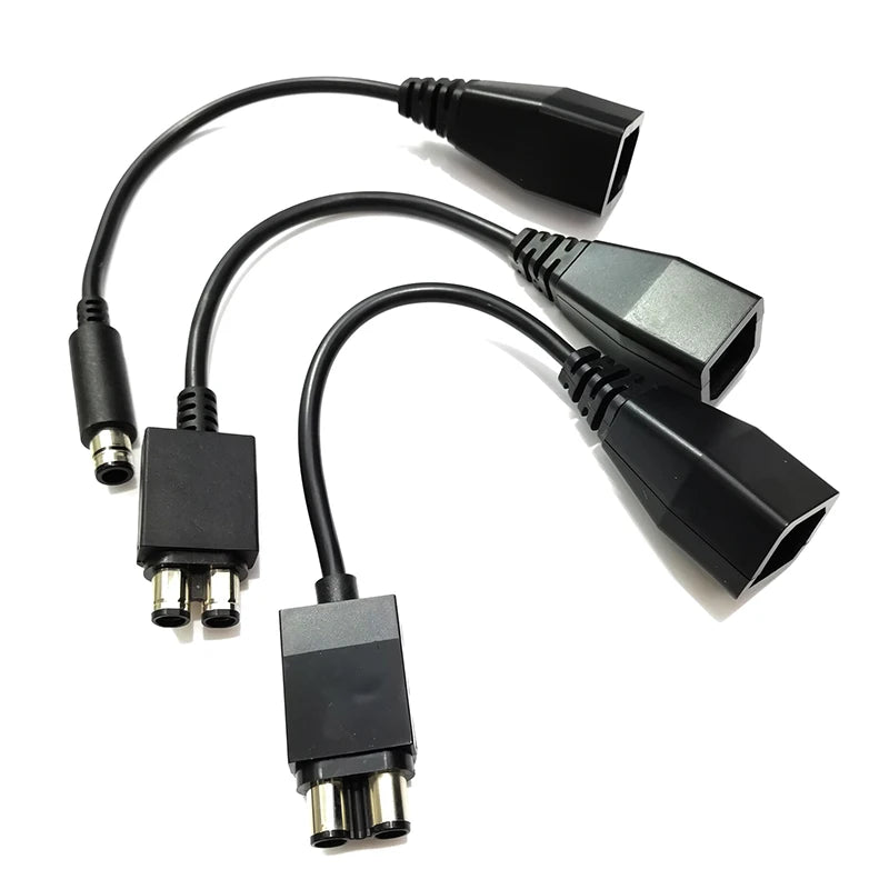 5pcs For Xbox 360 To Xbox Slim/One/E AC Power Adapter Cable Converter Transfer Cable Cord Accessories Power Supply Cable 25cm Qme