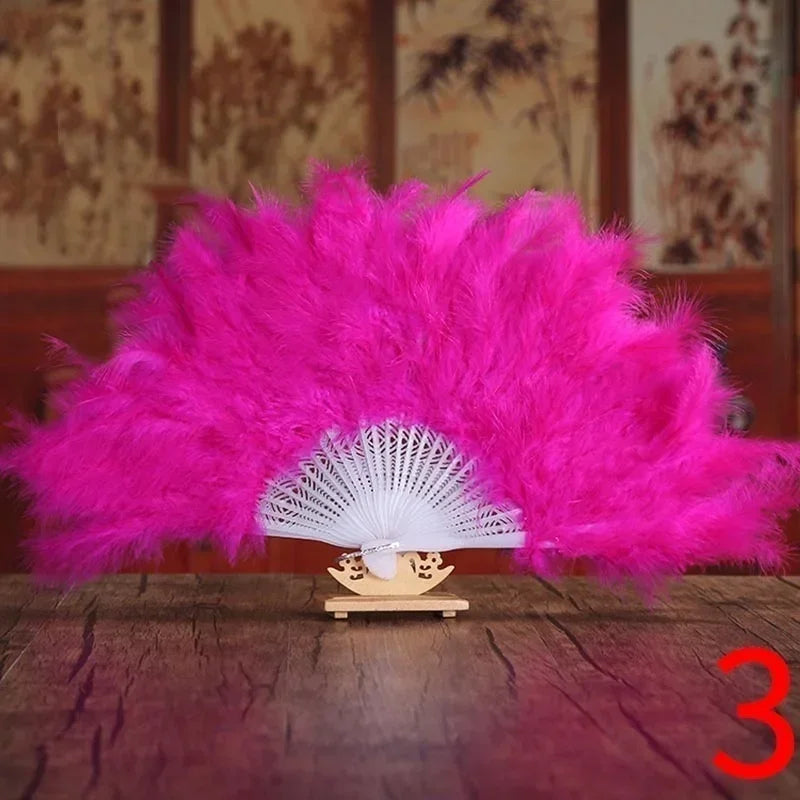 Soft Fluffy Lady Burlesque Wedding Hand Fancy Dress Costume Dance Qme c