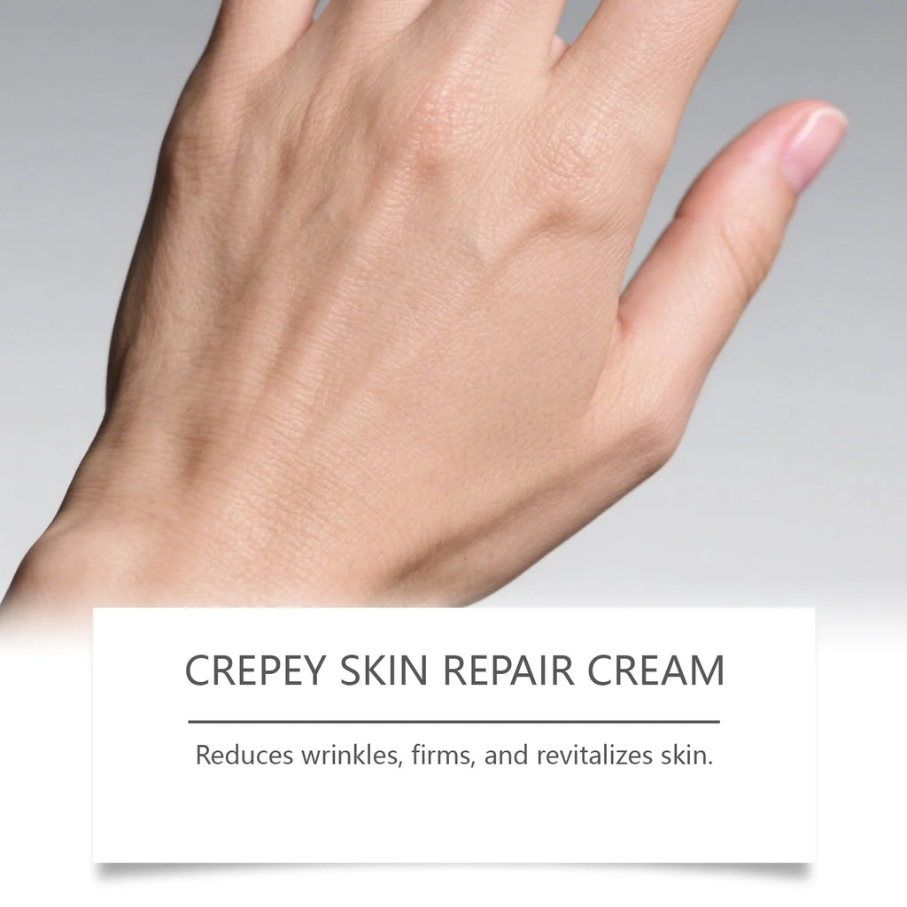 OceAura Crepey Skin Repair Cream Deep Nourishing Anti Wrinkle Sagging Reduction Elasticity Restoring Smoothing Skin Care Lotion Qme