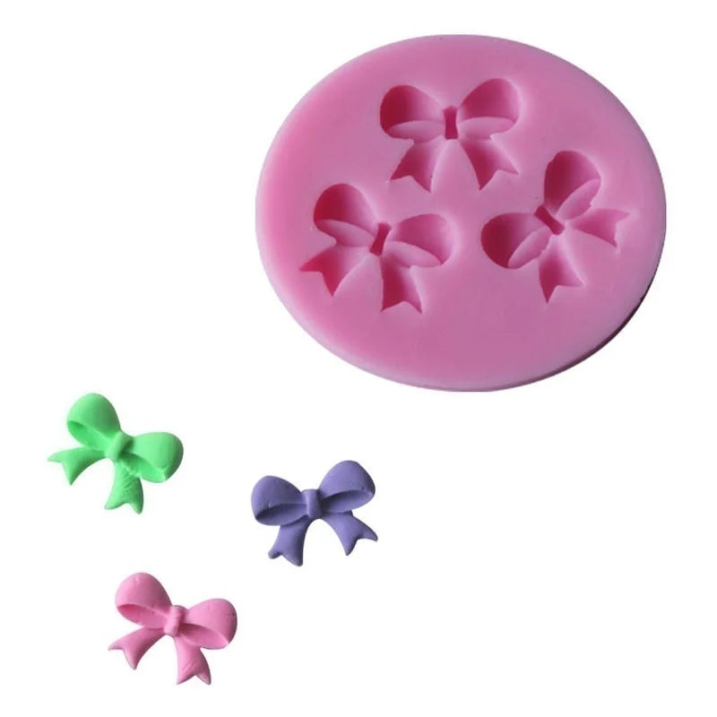 Bow Ties Silicone Cake Mold 3D Chocolate Candy DIY Tools Baking Qme