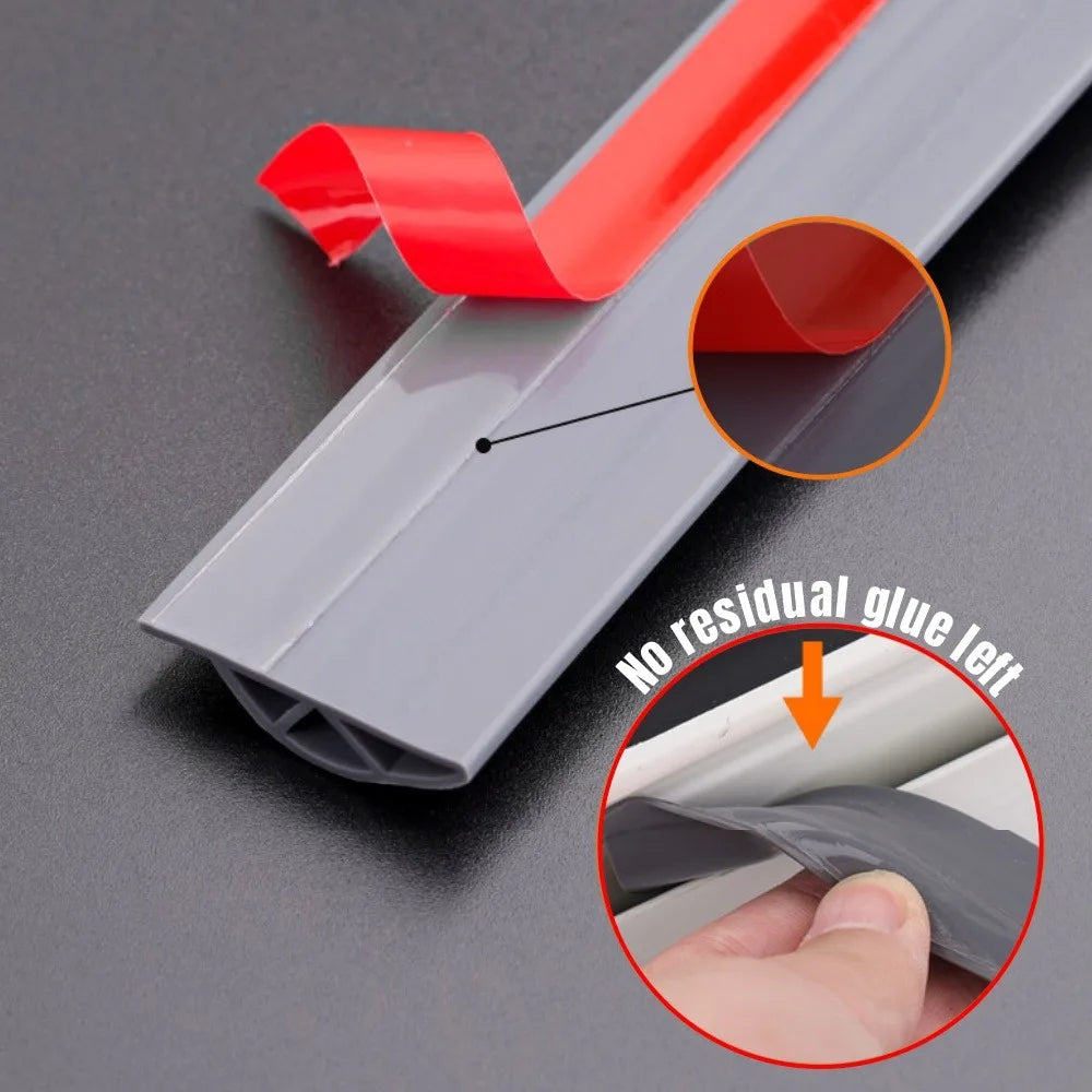 2M Sliding Window Sealing Strip Silicone Rubber Triangular P-type Windproof and Soundproof Strip Door Sealing Gap Filling Strip Qme