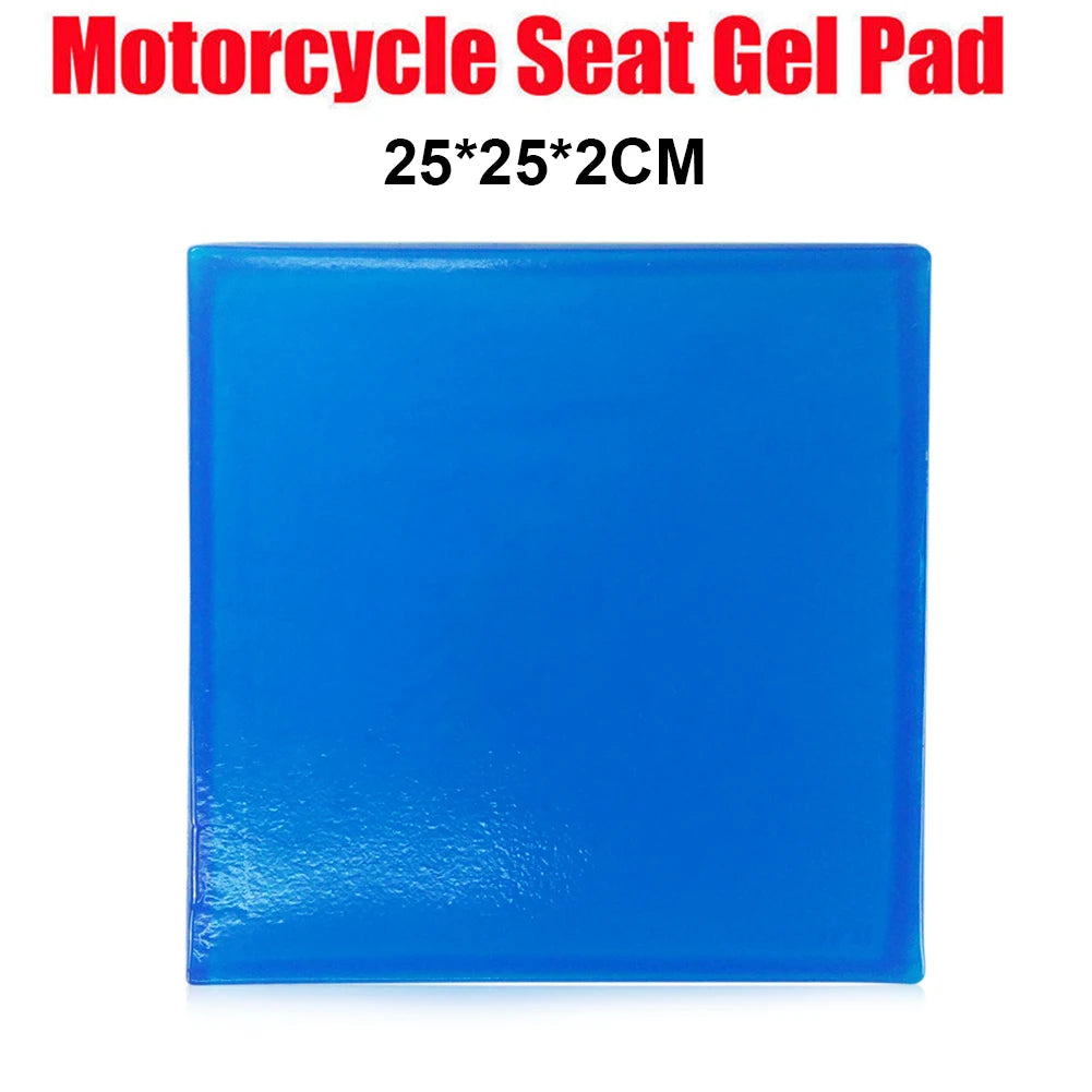 New Motorcycle Seat Gel Pad Shock Absorption Mat Motorbike Scooter Comfortable Soft Gel Cushion Motor Bike Modified Seat Pads Qme 25x25x2cm