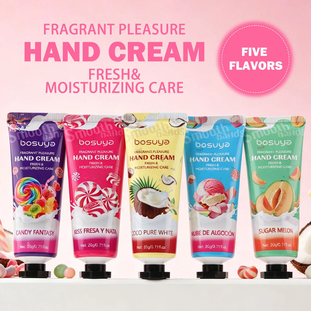 5-Piece Tender Smooth Hand Cream Moisturizing Water Locking Qme