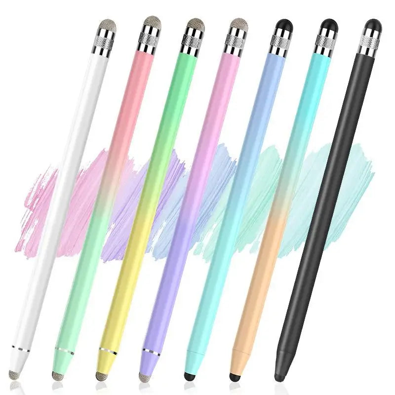 Mesh Fiber Capacitive Stylus Pen Double Nib Touch Screen Pens Drawing Qme