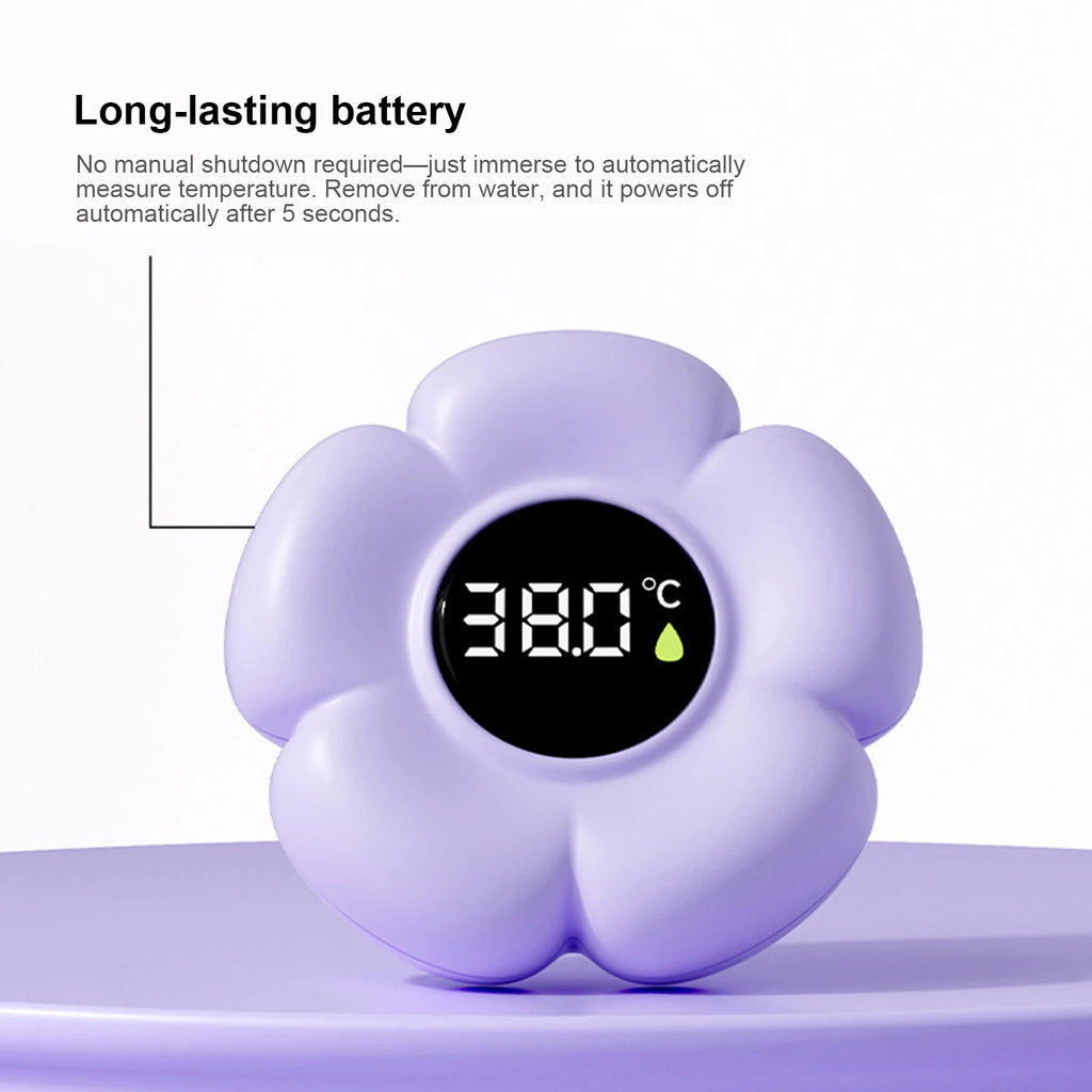Baby Bath Thermometer with LED Display & Color Alerts Digital Water Temperature Thermometer for Newborns & Toddlers Qme