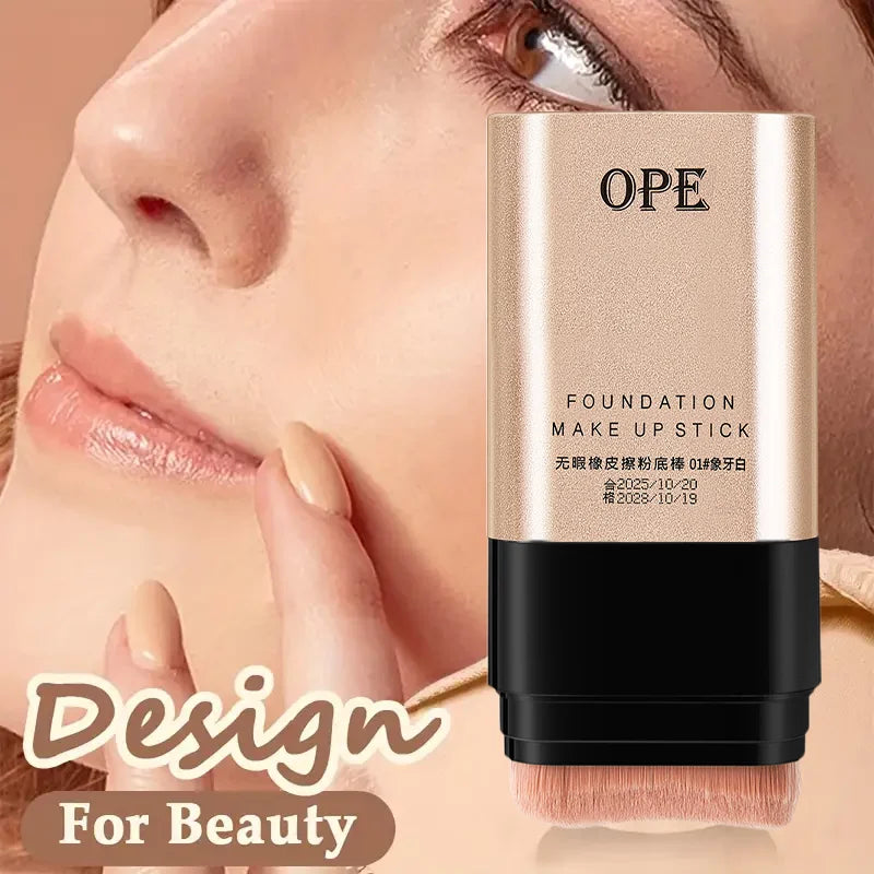 Double-ended Foundation Stick Velvety Moisturizing Light Coverage Qme