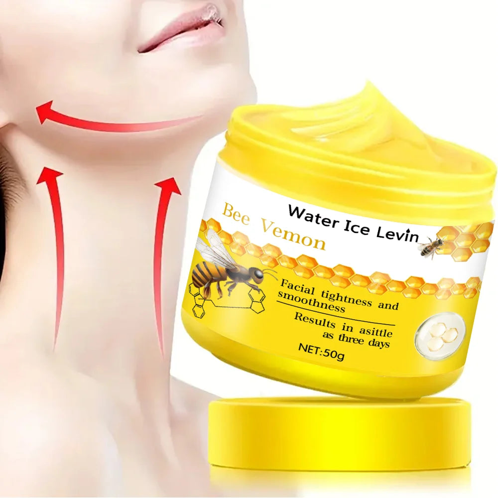 50g Water Ice Levin Bee Venom Facial Firming Cream, Moisturizing, Non-Irritating, Suitable for Care, Natural Ingredient Design, Hypoallergenic Skincare Qme