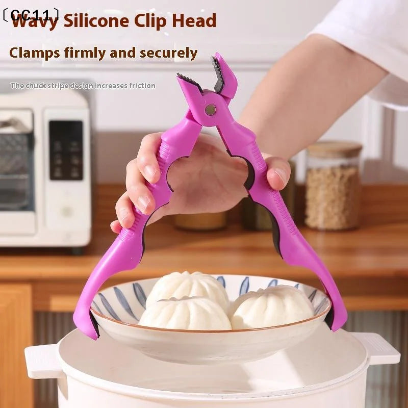 Anti-scald Clip Silicone Kitchen Anti Scald Plate Bowl Dish Pot Qme