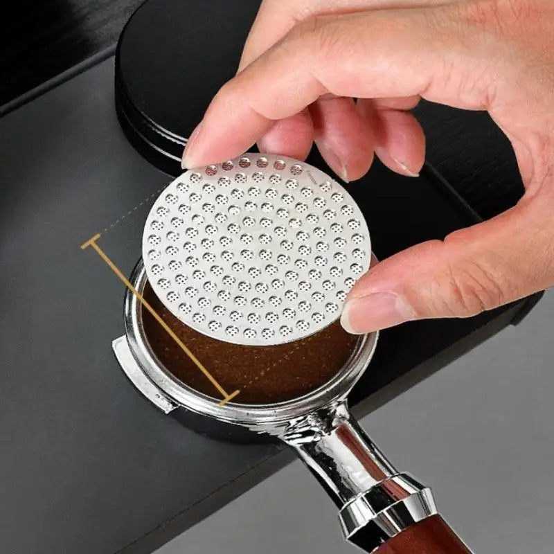 51 53 Reusable Coffee Puck Screen 316 Stainless Steel Double Layer Qme