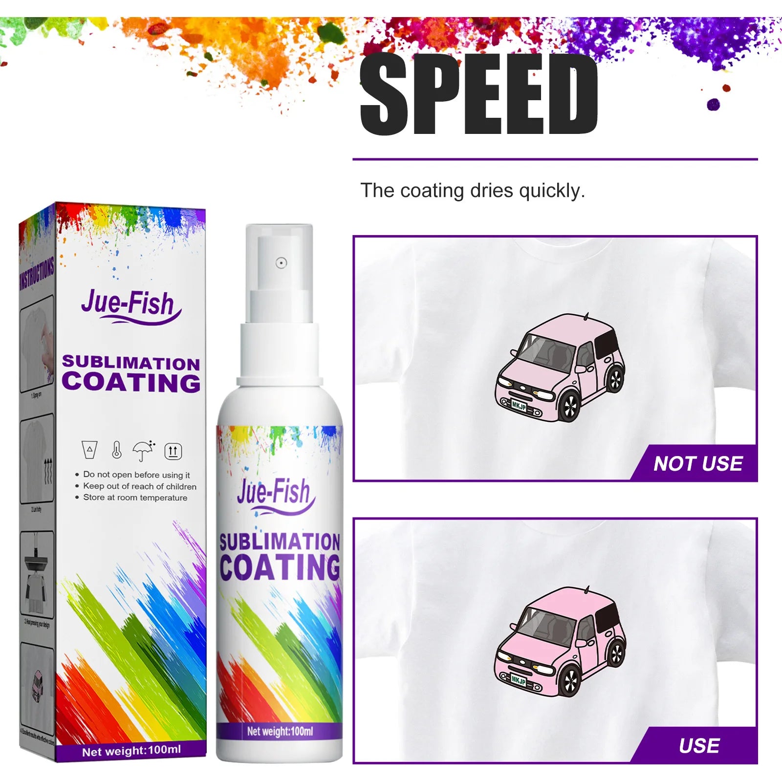Sublimation Coating Spray T-Shirt Canvas Caps Mug Sublimating Fast Pretreatment Cotton Fabric Clothes Sublimation Coating Liquid Qme