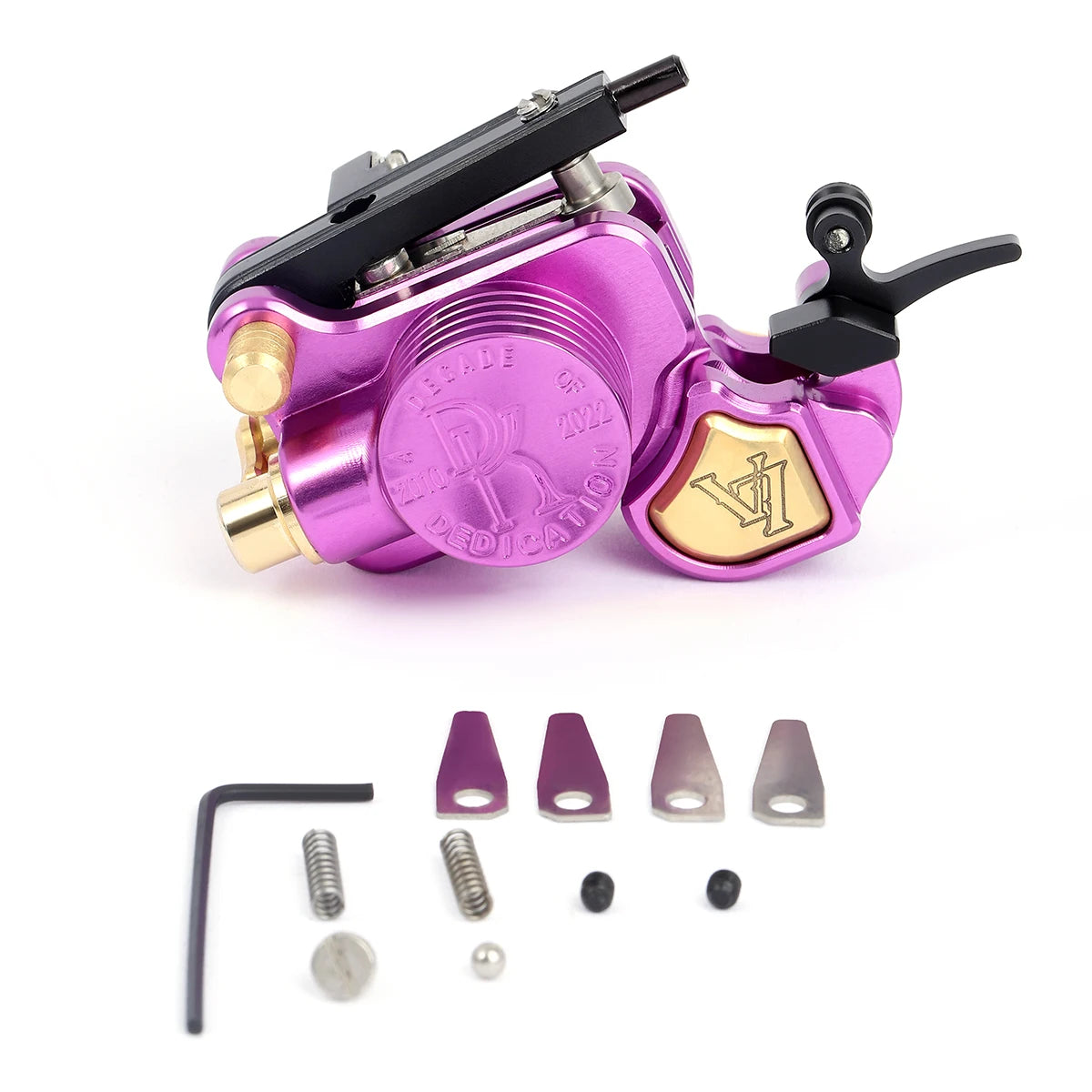 Brand New darklab V7R Shrapnel Motor Rotary Tattoo Machine Gun Withe Adjustable Stroke Supply Qme purple color