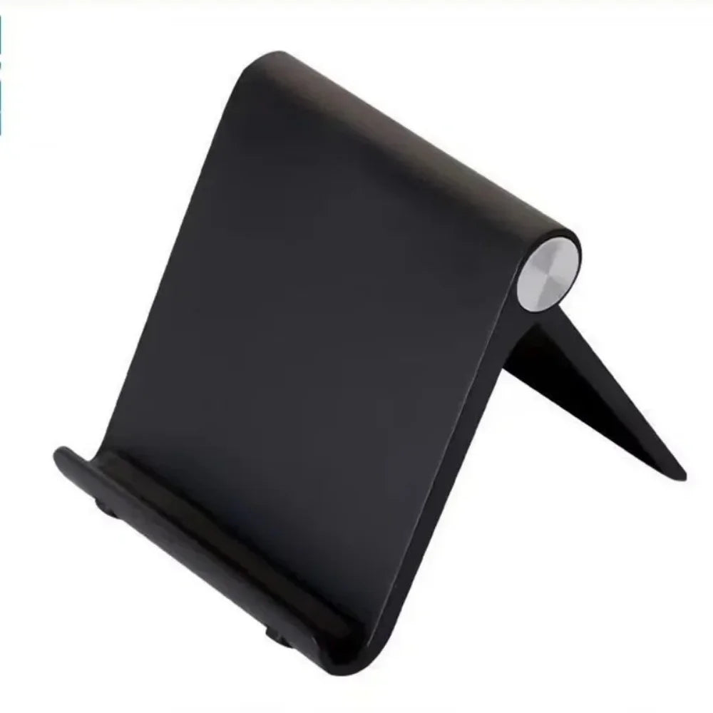 Cell Phone Desktop Mount Holder Universal Lazy Bracket Foldable Desk Phone Tablet Stand for iPhone Samsung Xiaomi Huawei Tablet Qme black