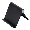 Cell Phone Desktop Mount Holder Universal Lazy Bracket Foldable Desk Phone Tablet Stand for iPhone Samsung Xiaomi Huawei Tablet Qme black
