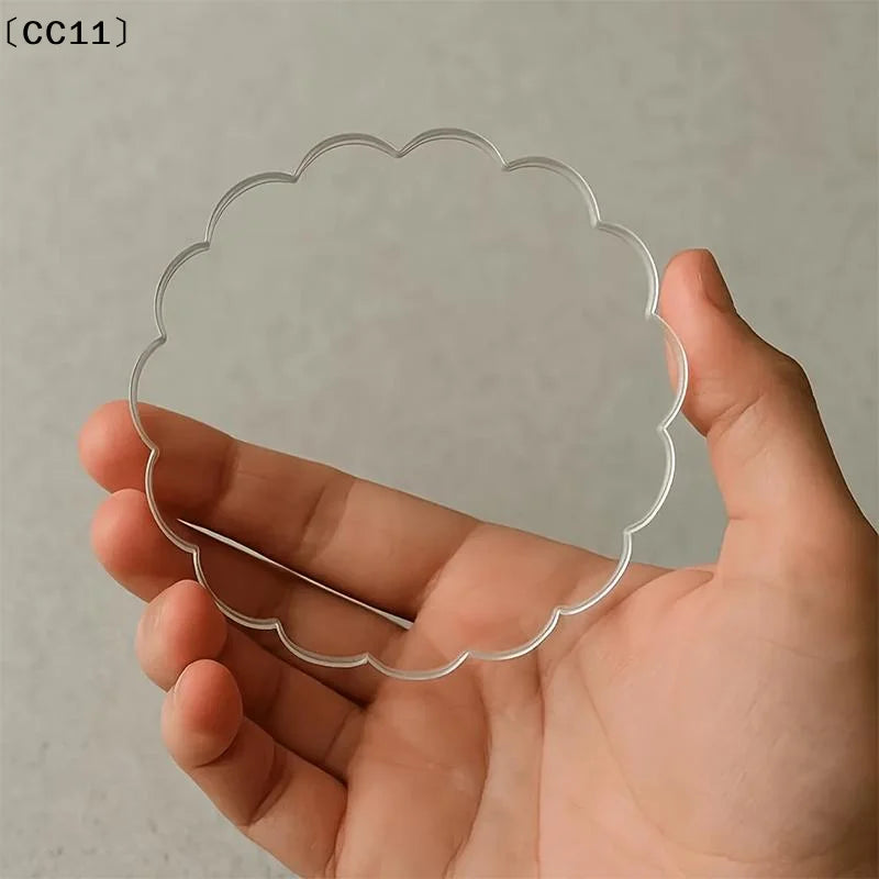 Clear Acrylic Coasters Multifunction Cup Placement Decoration Jewelry Qme