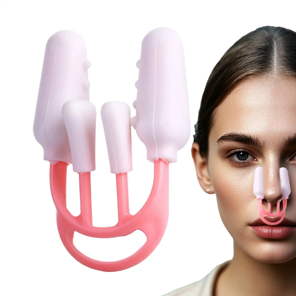 Nose Shaper Nose Pincher Straightener Reusable Soft Silicone Beauty Slimming Tool for Daily Wear Breathing Improvement Beauty Qme