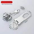 Stainless Steel Locking Hasp Latch Anti-theft Low Maintenance Durable Qme A4