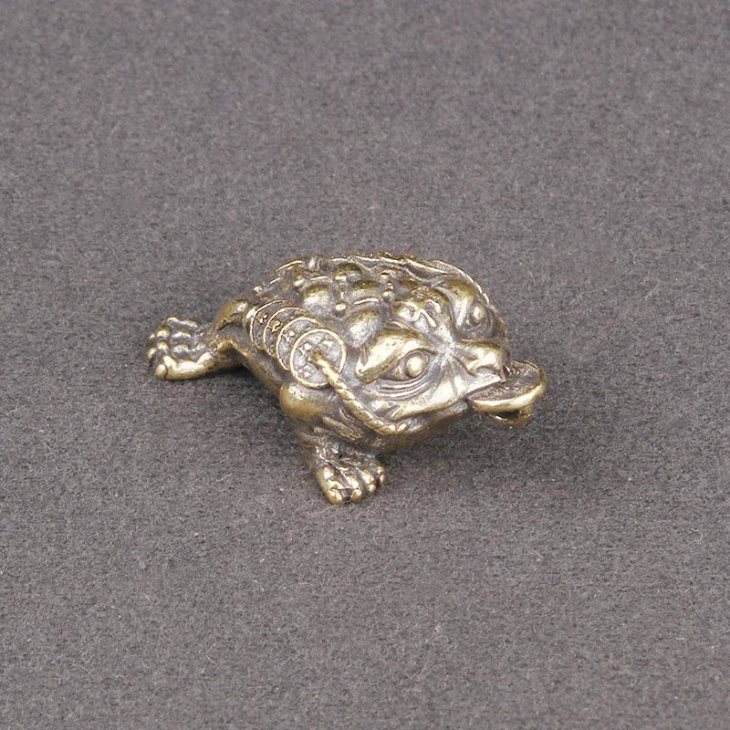 Figurine Collection Solid Mini Toad Statue Desk Decoration Antique Qme