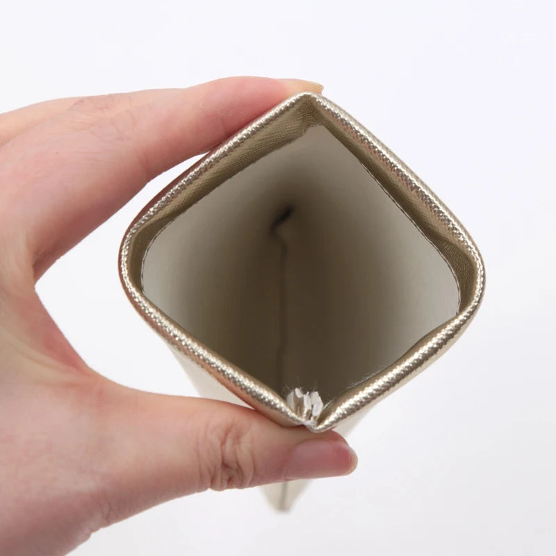 Soft PU Leather Protable Women Sunglasses Protector Travel Pouch Qme