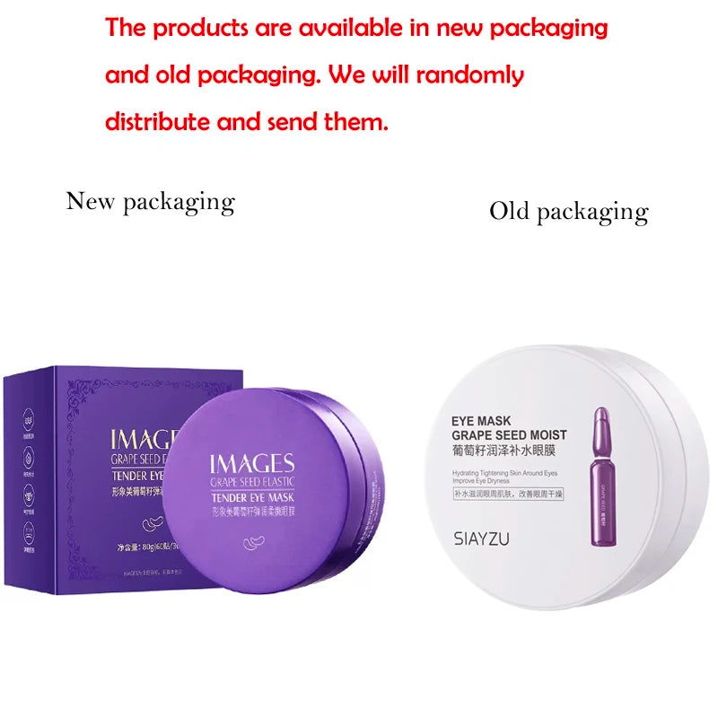 IMAGES Grape Moisturizing Collagen Eye Mask Anti Dark Circles Bags Qme