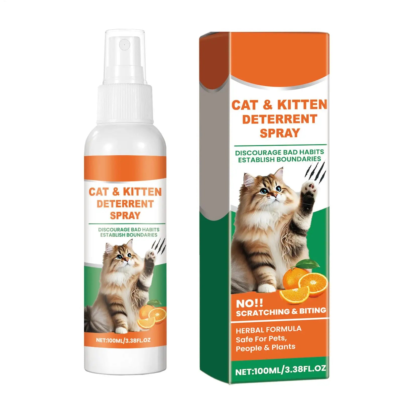 Cat No Scratch Spray 100ml Anti Scratch Furniture Protector Spray Cat Training Spray to to Keep Cats off Furniture Sofas Rugs Qme Default Title