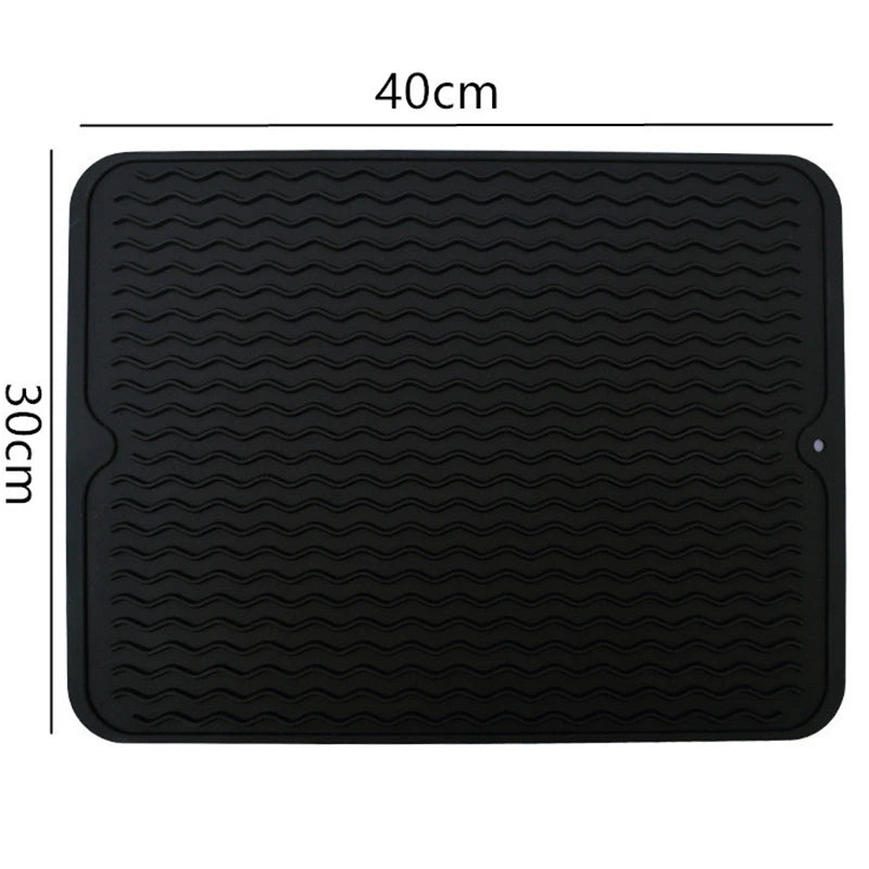 Silicone Dish Drying Mat 40 X Large Counter Draining Sink Trivet Qme 1pcs 2 30x40 cm Rectangular