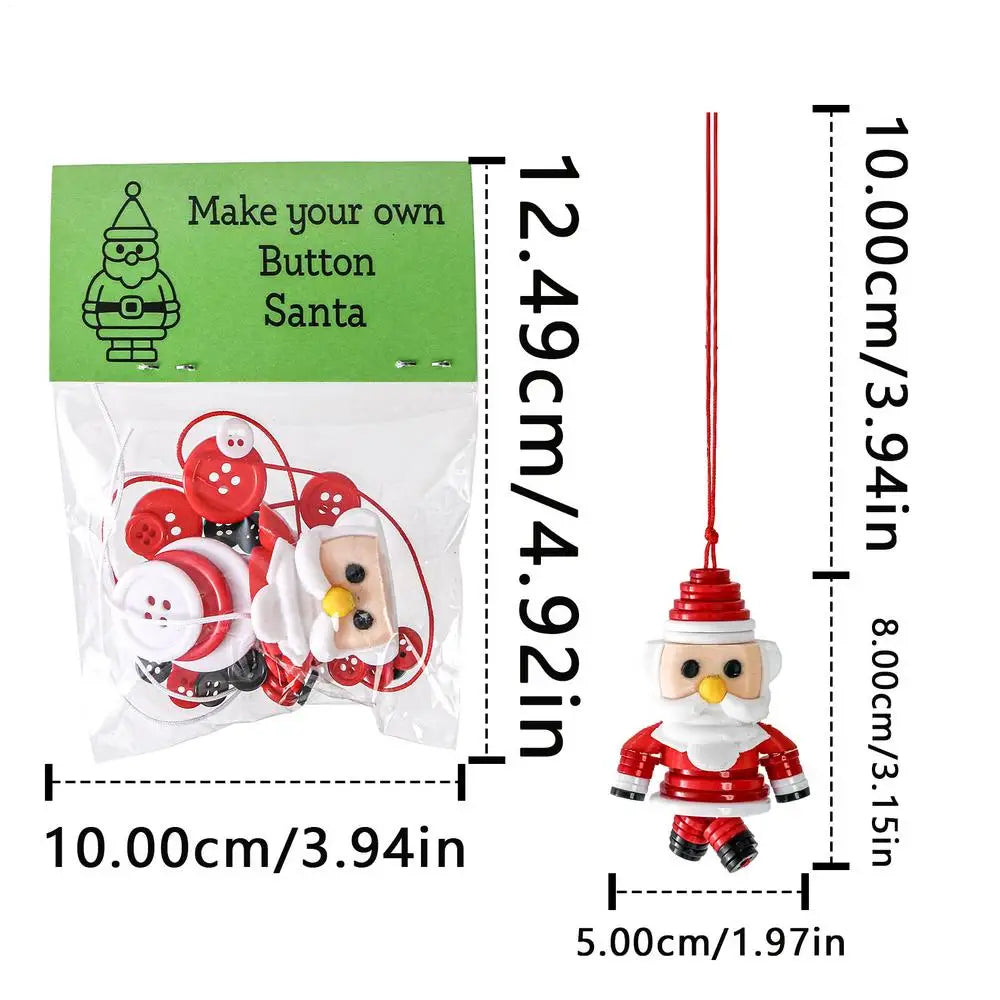 Christmas Tree Button Pendant Interactive Toy Snowman Ornament Crafts Qme China Mainland Red