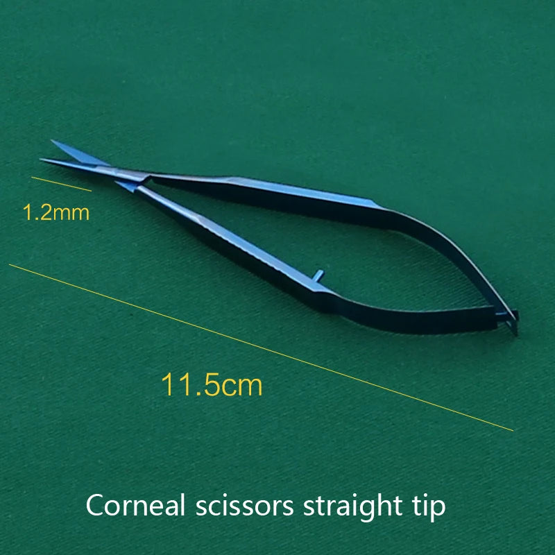Castroviejo Corneal Scissors Capsule Membrane Titanium Stainles Steel Qme b