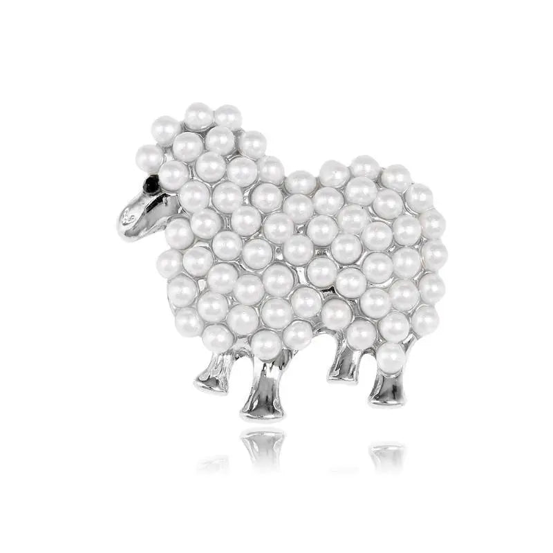 Luxury Animal Pearl Sheep Themed Brooches For Men And Women Jewelry Accessories Wedding Holiday And Party Gifts Qme A1