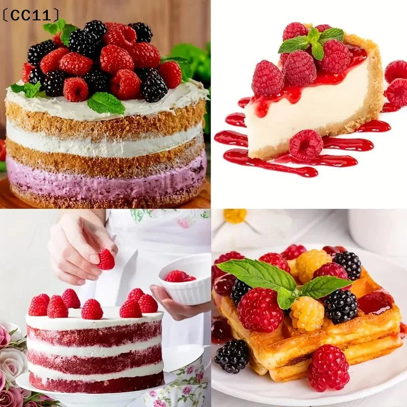 24-Cell Raspberry Design Food Grade Silicone Cake Mold Mousse Mould Qme