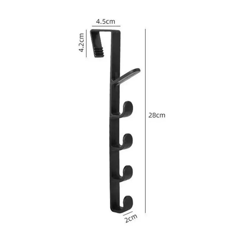 Bedroom Door Hooks Clothes Hanging Rack Over Plastic Home Storage Qme