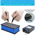 A02F-8000W Battery Spot Welder,DIY Welding Machine Kit High-Power Spot Welder With Nickel Strip For 18650 Battery Pack US Plug Qme As Shown